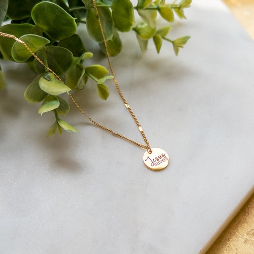 18k Gold Plated “Jesus Saves” Necklace