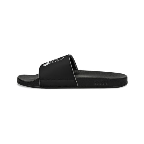 Mens Black Slide Sandals - Give Thanks to the Lord - Christian Inspira