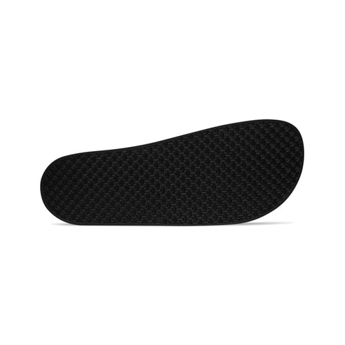 Mens Black Slide Sandals - Give Thanks to the Lord - Christian Inspira