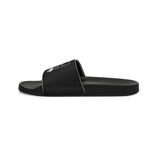 Mens Black Slide Sandals - Give Thanks to the Lord - Christian Inspira